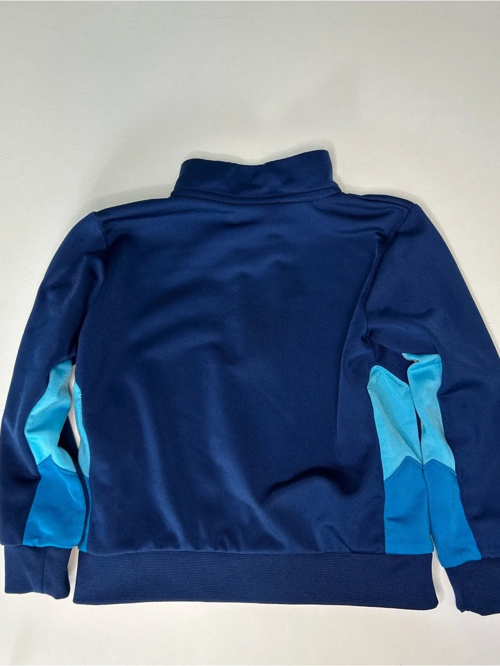 Nike Boys G4G Tricot Track Jacket Blue Void Colorblock Full Zip Size 24M